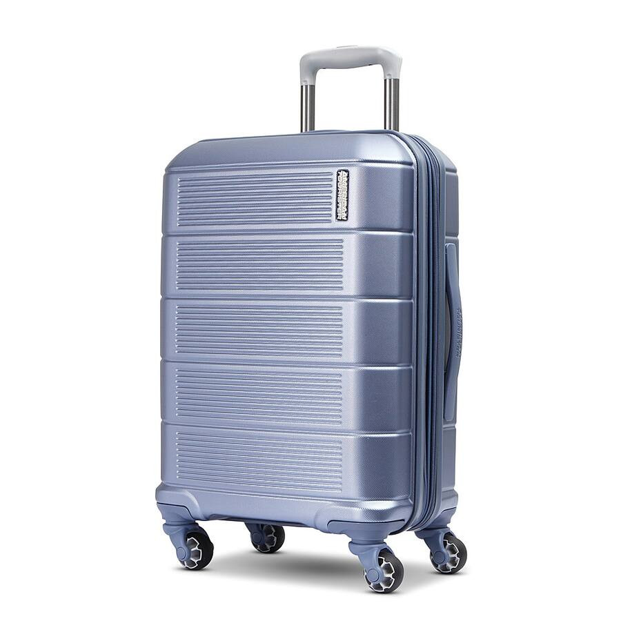 American Tourister - Stratum 2.0 22" Spinner Expandable Carry-On Suitcase - Slate Blue | Best Buy U.S.