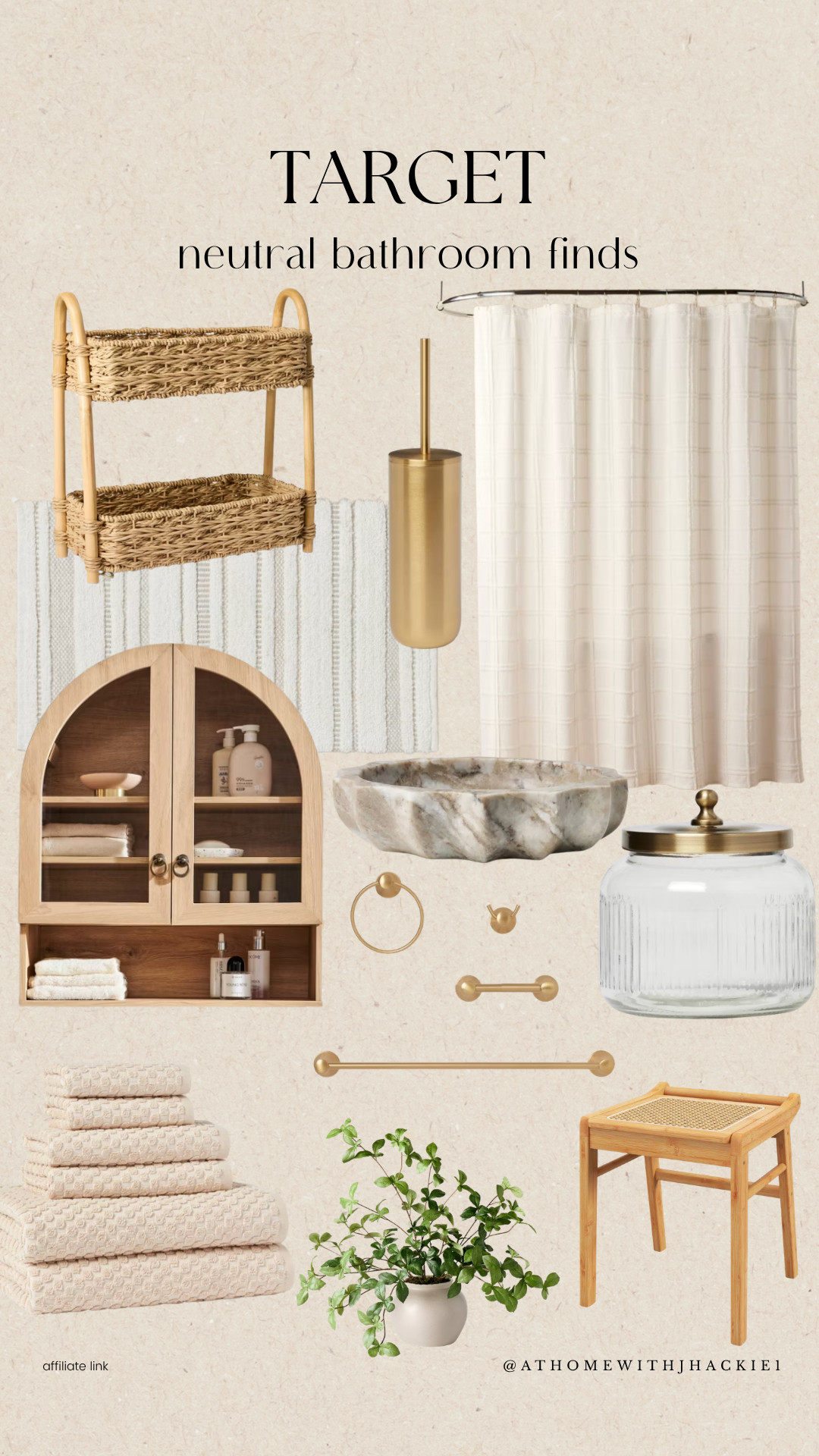 TARGET NEUTRAL BATHROOM FINDS, target bathroom decor, neutral bathroom finds, organic modern bathroom, spa inspired bathroom decor, woven bathroom storage, brass bathroom hardware, marble sink decor, bathroom styling ideas, target home finds, neutral shower curtain, bathroom organization ideas, wood bathroom cabinet, cozy bathroom decor, luxury bathroom on a budget, affordable bathroom decor, minimal bathroom styling, modern neutral interiors, woven bath accessories, towel styling inspiration, bathroom shelf decor, neutral bath towels, organic home decor, target decor inspiration, spa aesthetic bathroom, elevated bathroom essentials

#LTKHome
