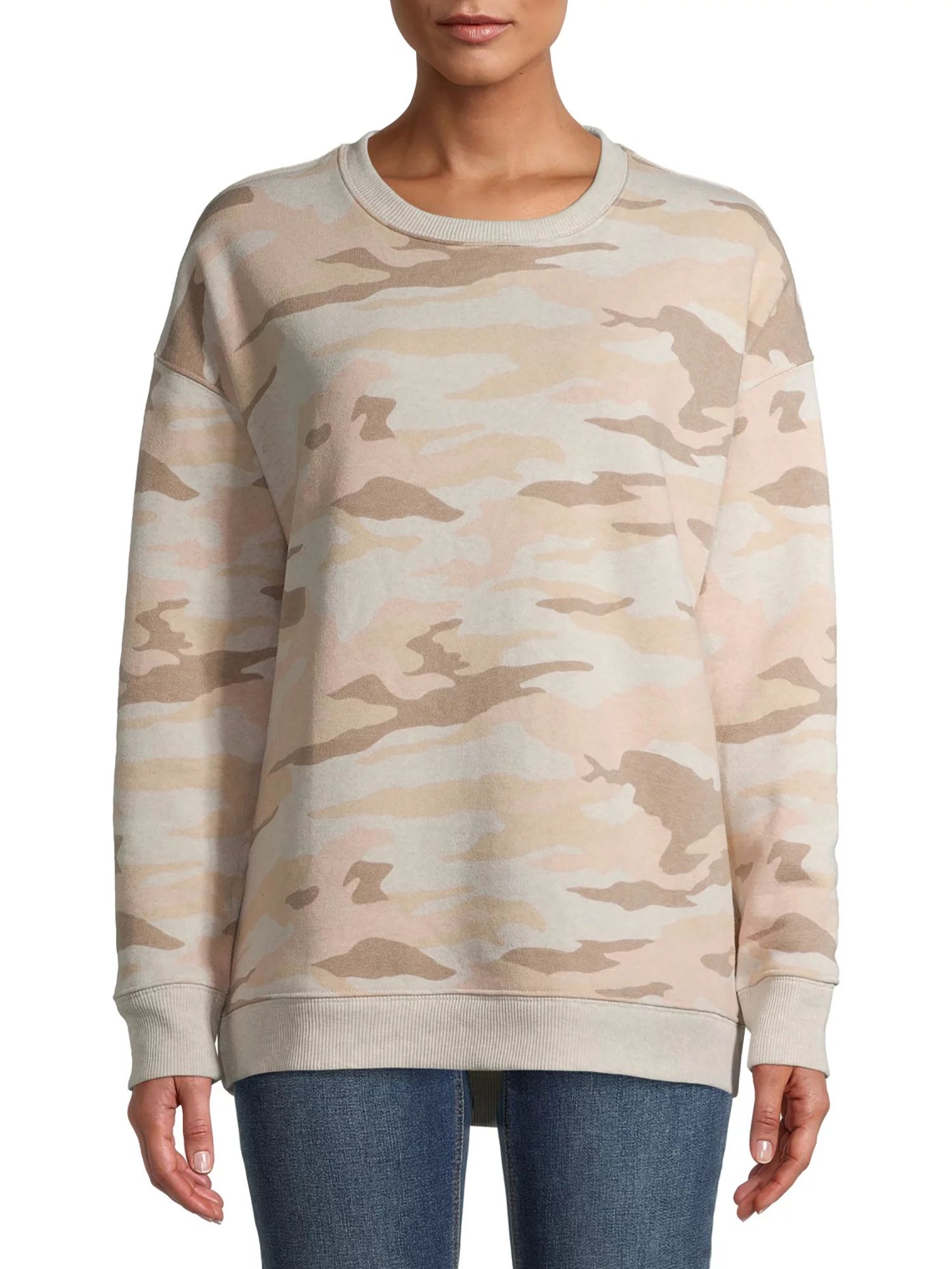 Time and Tru - Time and Tru Women's Crewneck Tunic Sweatshirt - Walmart.com | Walmart (US)