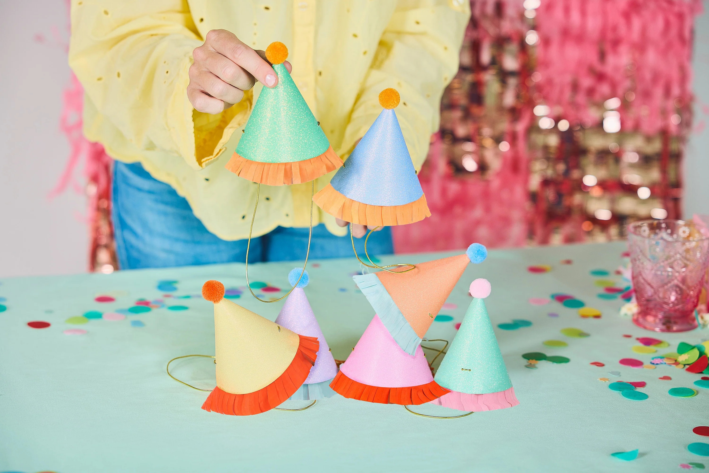 Top Off The Fun Mini Glitter Party Hats Set | Packed Party | Packed Party
