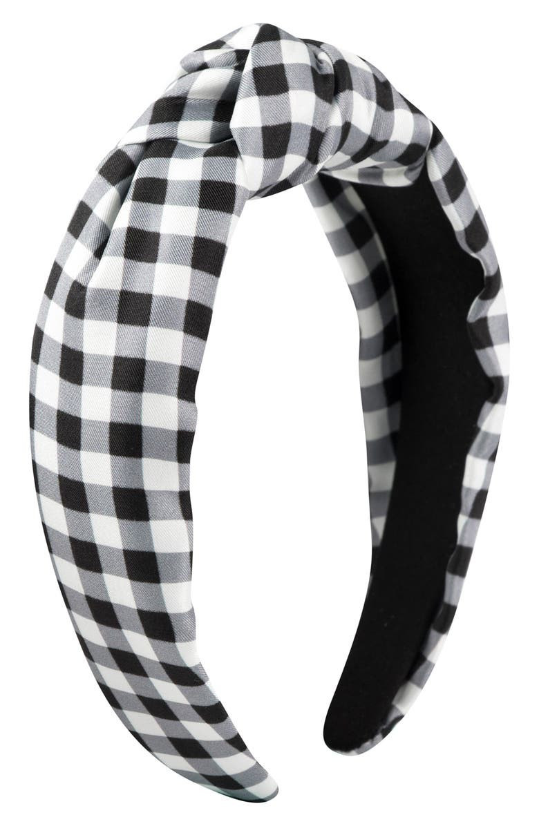 daisy gingham knot silk headband | Nordstrom | Nordstrom