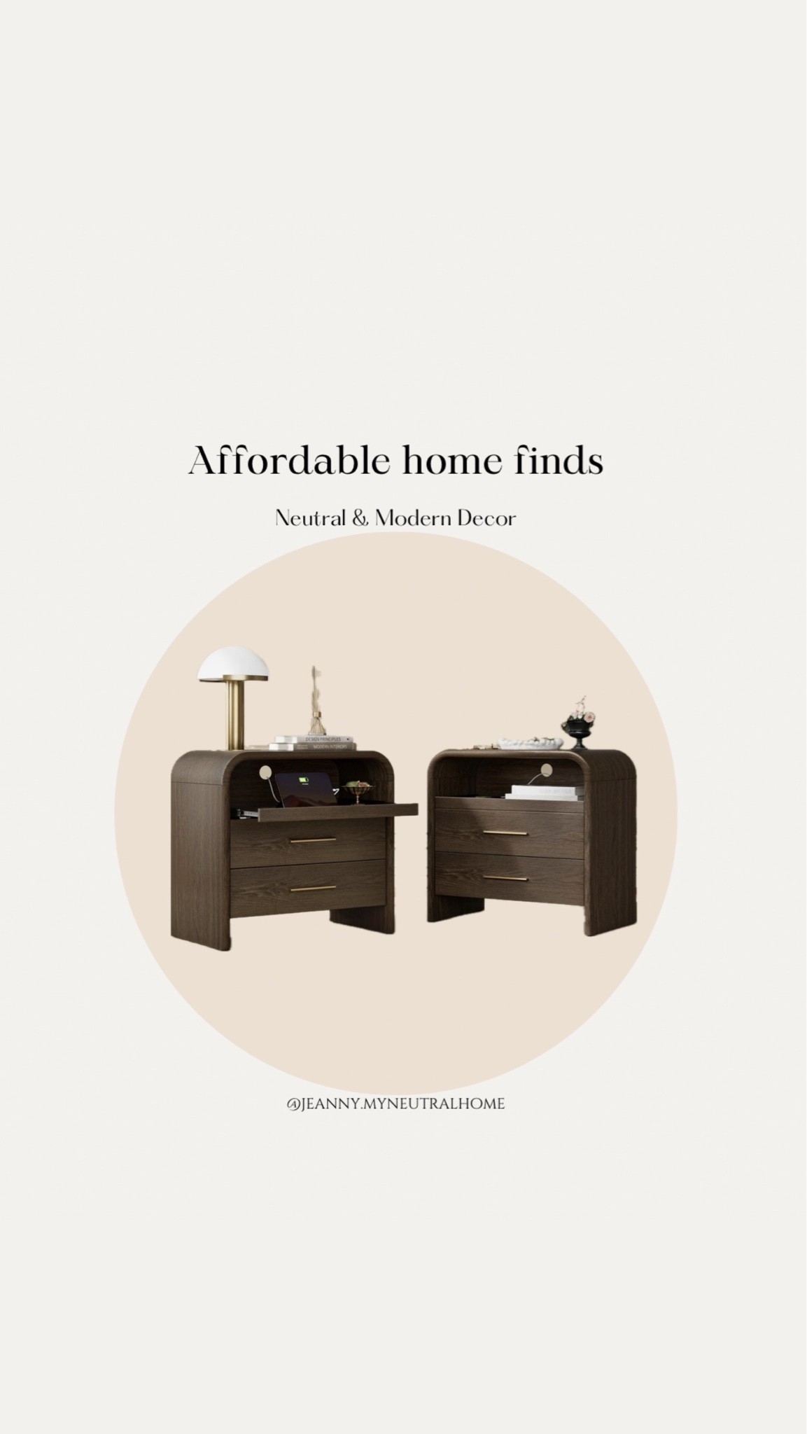 27" Wide Modern Curved Nightstand with Charging Station, 2 Drawers, Open Shelf and Pull-Out Tray for Bedroom (Set of 2)
By
Ebern Designs

The wood tone of these nightstands are chef kiss! 🤎😍✨

#LTKHome #LTKSeasonal #LTKdayinmylife