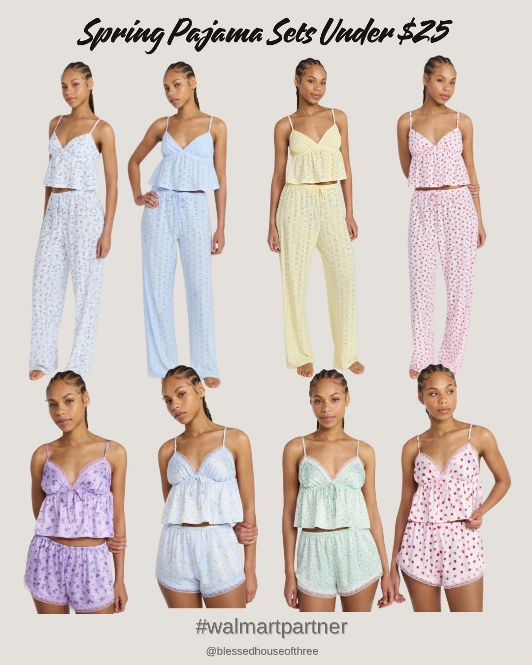 Spring pajamas you’ll want to live in 🌸 These Walmart sets are soft, breathable, and perfect for warmer nights. Loving the pastels and feminine details — and the price makes them even better. Affordable pajama sets, spring pajama sets, 

#LTKSeasonal #LTKSaleAlert #LTKPetite