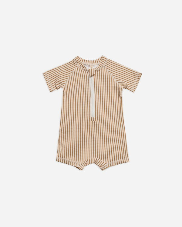 one piece boys rashguard || micro stripe | Quincy Mae