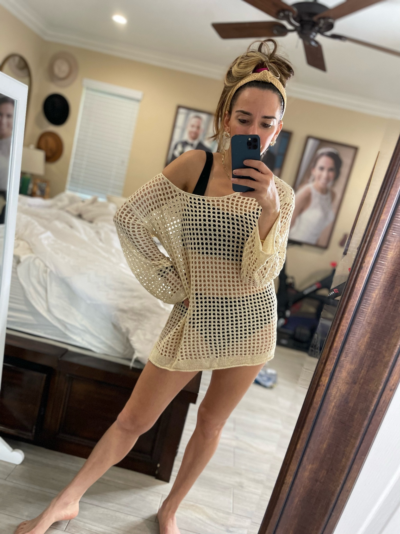 Vaca pool side outfit 
.
Medium bathing suit 
Apricot in the cover up 

#LTKunder100 #LTKFind #LTKswim