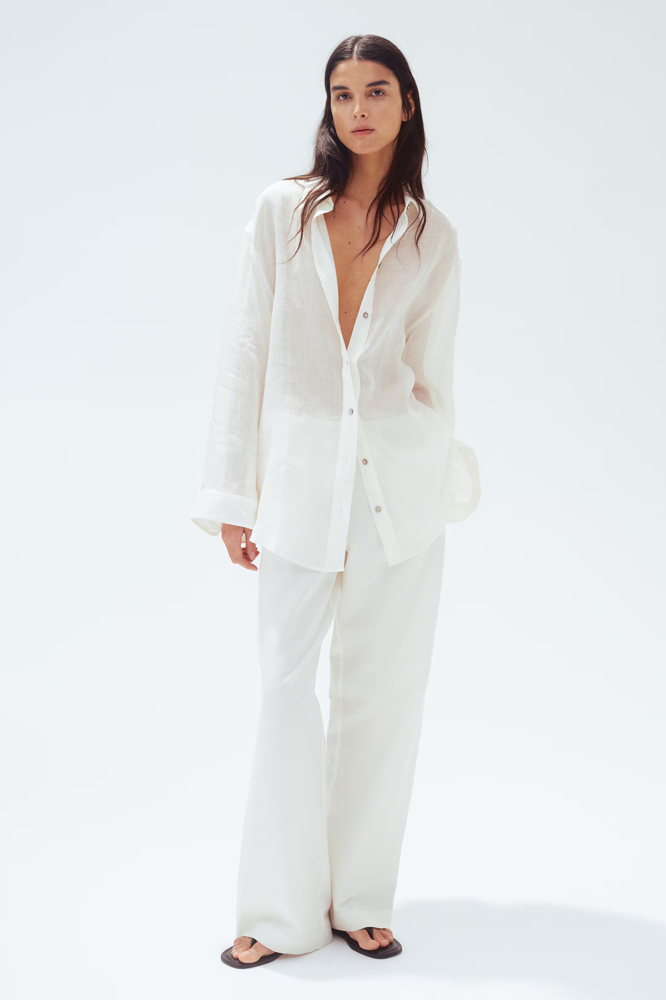 Oversized Ramie Shirt | H&M (US + CA)