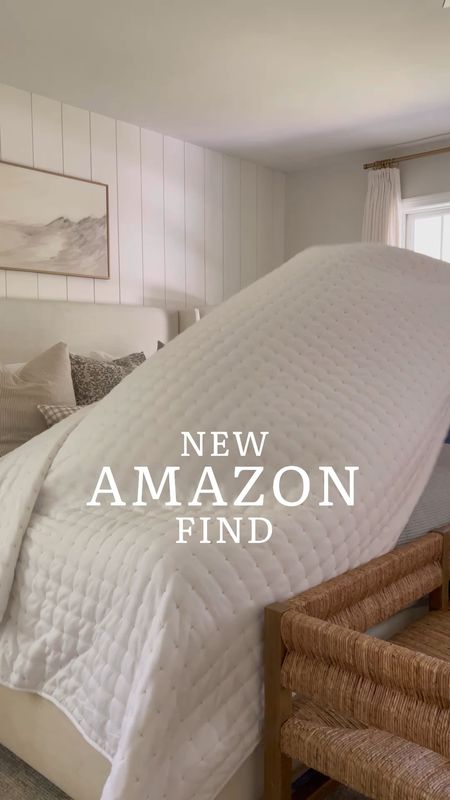 Amazon quilt set, coastal bedroom, upholstered bed, summer bedding

#LTKhome #LTKVideo #LTKfindsunder100