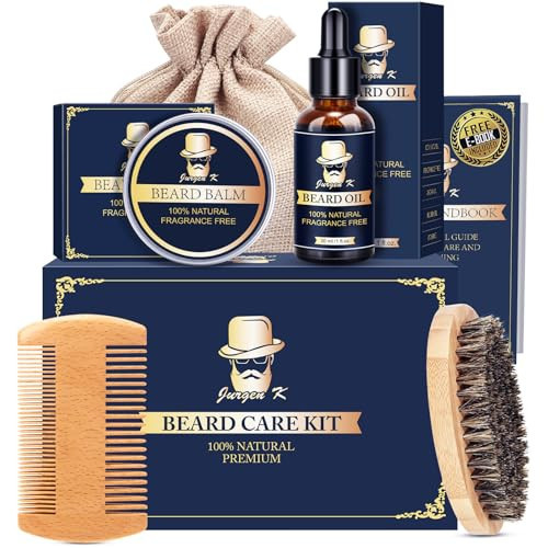Jurgen K Gifts for Men, Beard Kit for Men's Daily Grooming, Moisturize & Soften Facial Hair, Anniversary | Birthday Gifts | Christmas Gifts, Stocking Stuffers for Adult Men Husband Dad Boyfriend | Amazon (US)