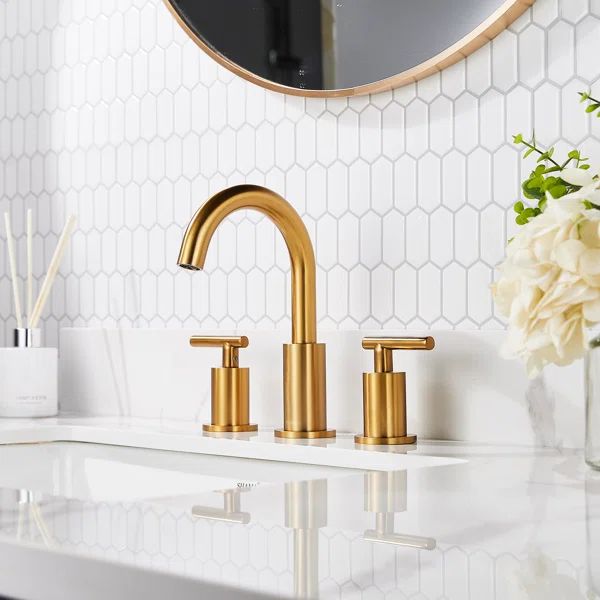 WB-0300G Widespread Bathroom Faucet with Drain Assembly | Wayfair North America