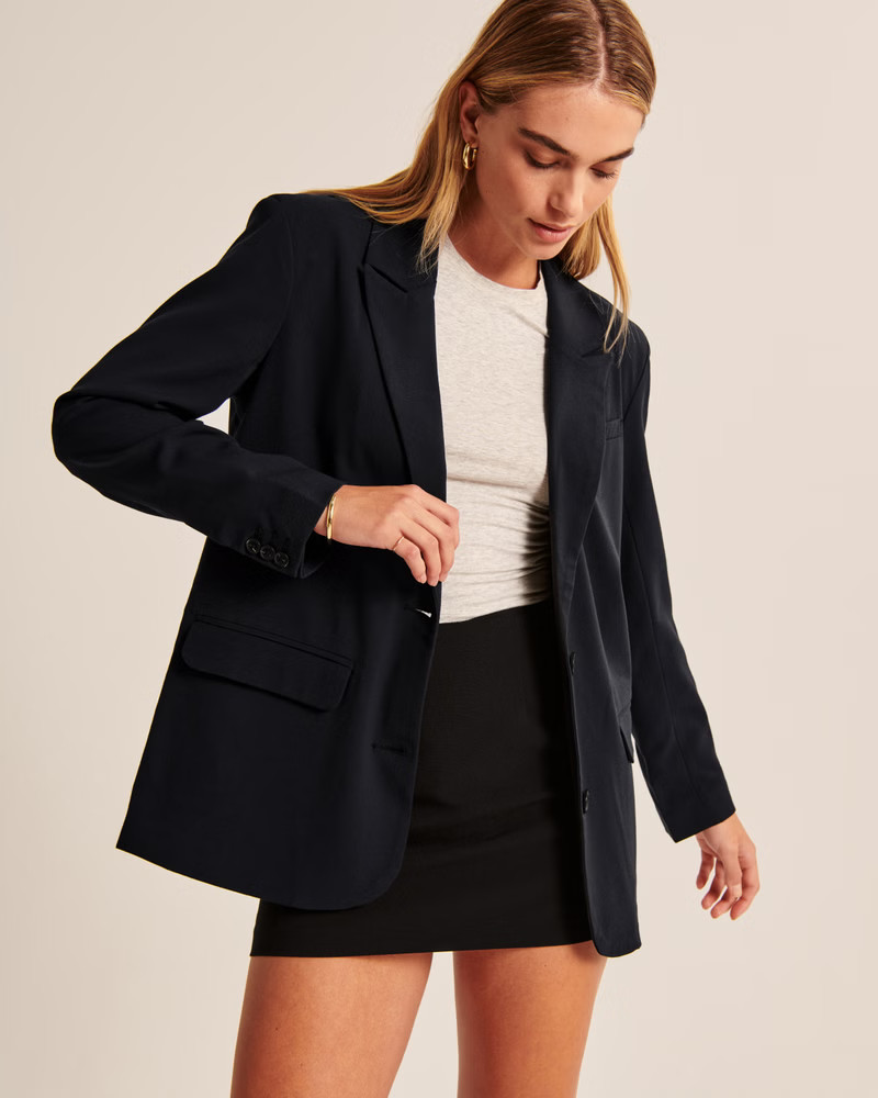 Boyfriend Suiting Blazer | Abercrombie & Fitch (US)