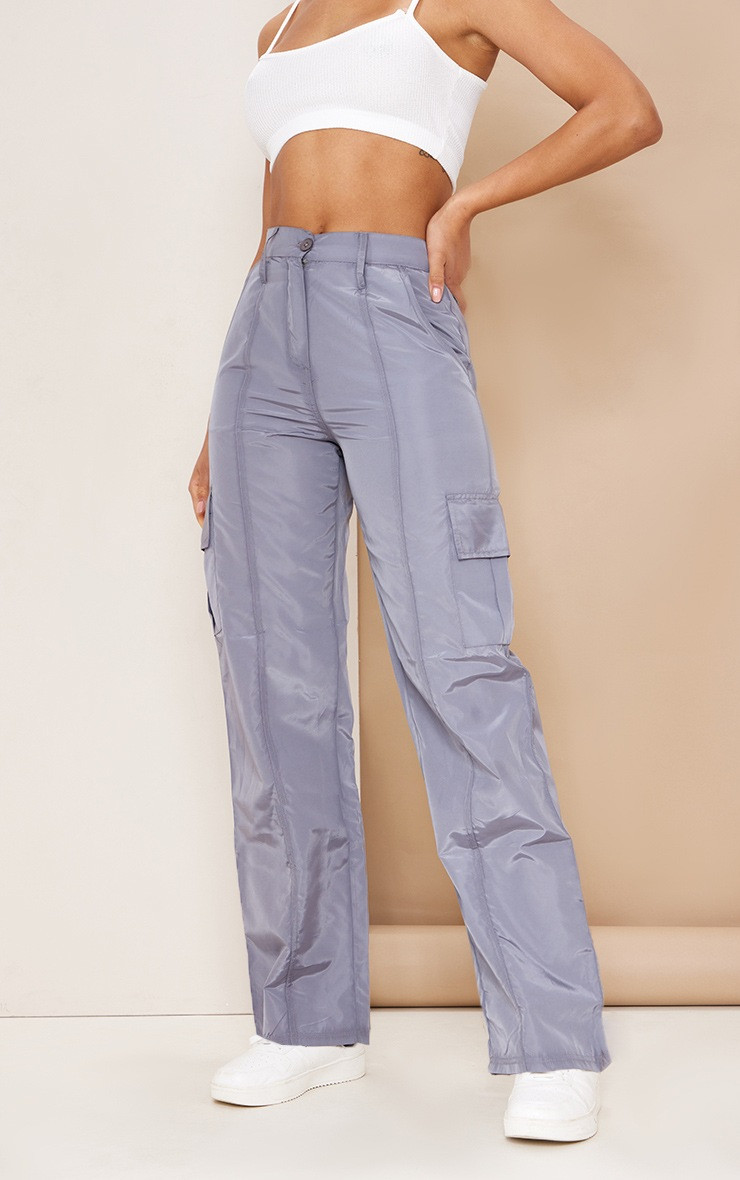 Charcoal Grey Lightweight Pocket Cargo Pants | PrettyLittleThing US