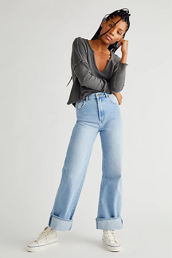 Rolla's Heidi Jeans by Rolla's at Free People, Old Stone, 27 | Free People (Global - UK&FR Excluded)