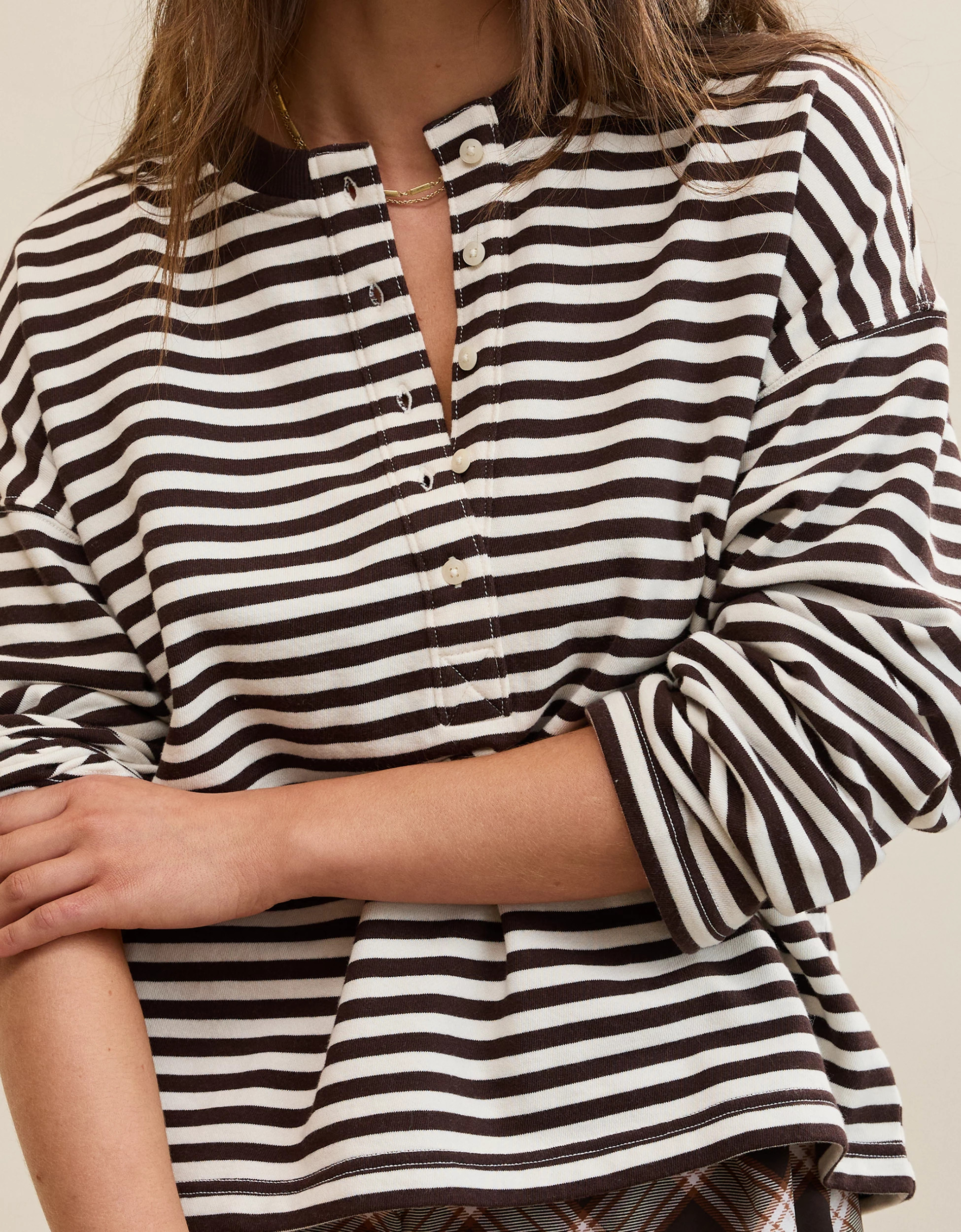 Aerie Alumni Henley Sweatshirt | Aerie