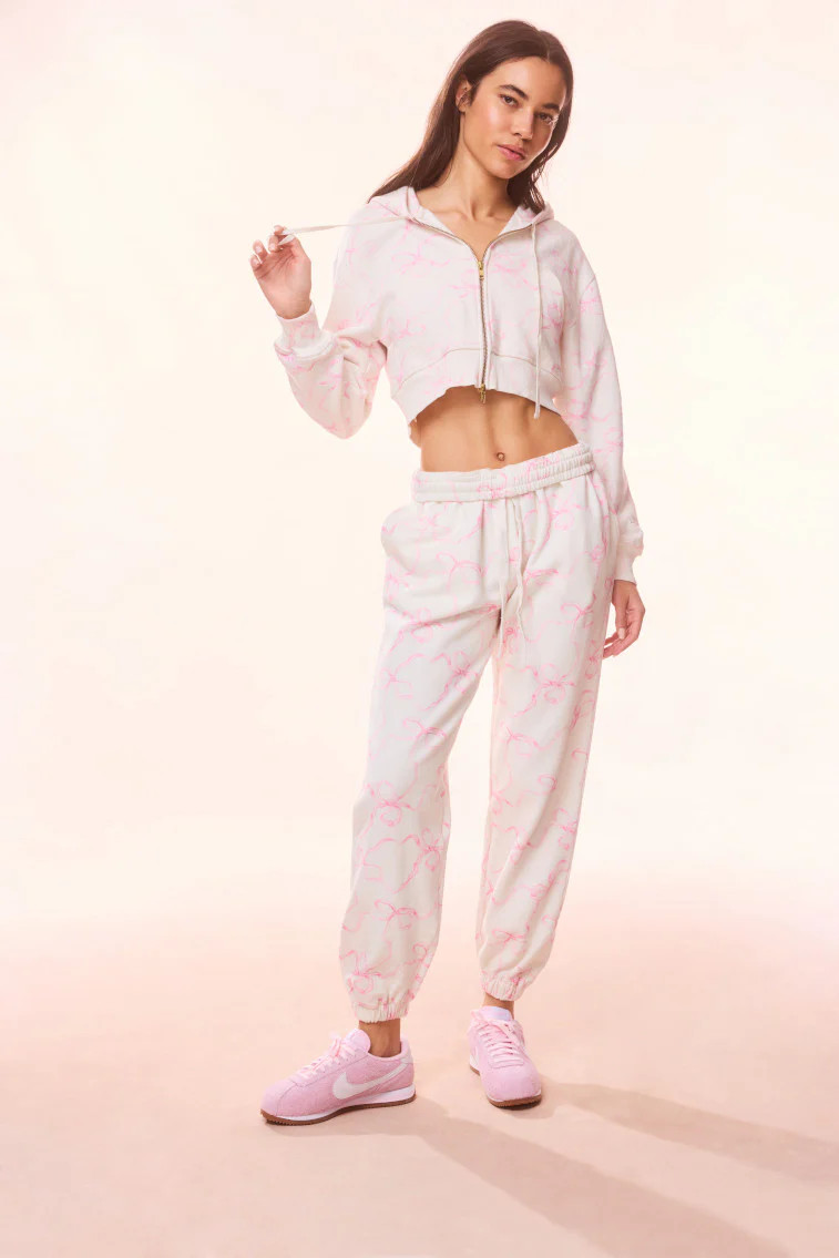 Lillia Cotton Bow Sweatpant | LoveShackFancy