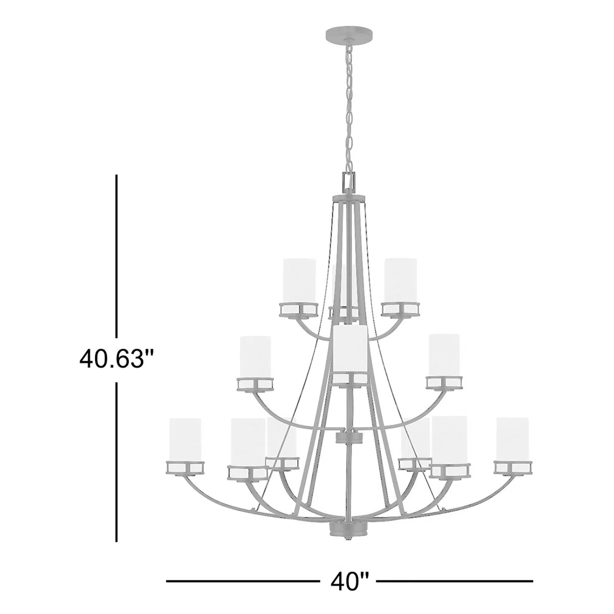 Robie 12 - Light Dimmable Tiered Chandelier | Wayfair North America