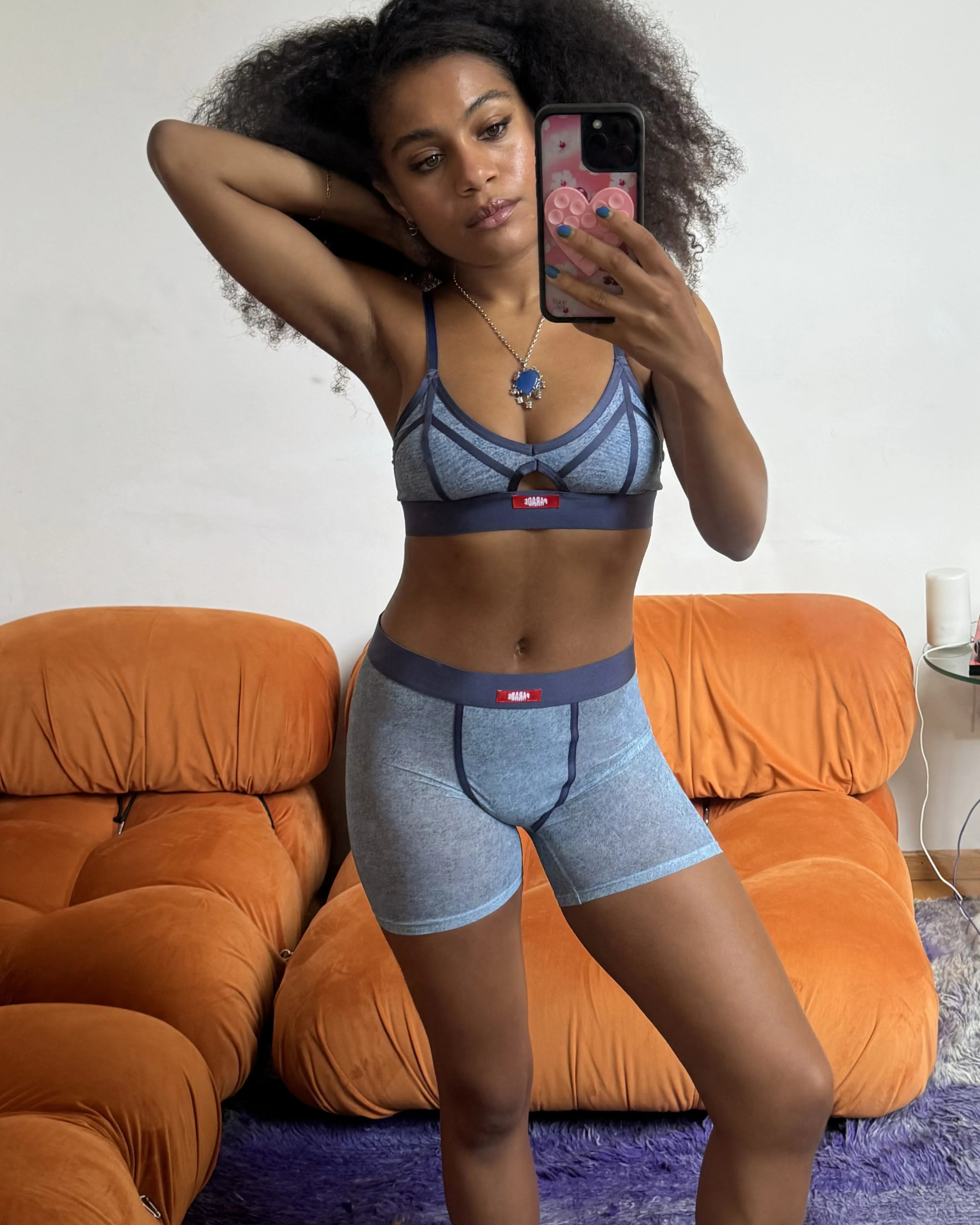 Silky Mesh Boxer Brief | Silky Mesh (Denim Dupe) | Parade