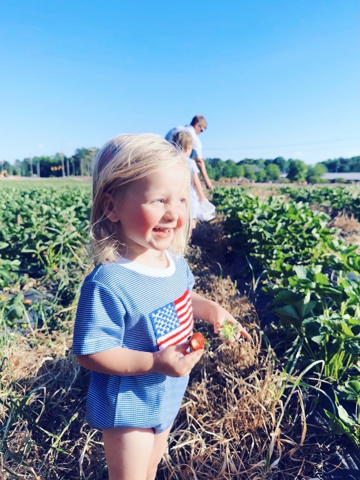 The 🍓 b e r r y 🍓 sweetest little blonde hair blue-eyed son🌞shine country 🇺🇸 baby boy 🩵 I ever did see!! 🥰 Goodness we all love and adore you so, Sweet Baby Levi Rhett! 👶🏼 You bring so much joy to our family and we truly can’t imagine our lives without you!! ☀️ Happy 23 months, my snuggly angel baby boy – we cannot WAIT to celebrate you and your big brother’s late May birthdays 🎂 together down at Disney World 🐭🪄🏰 coming up soon… eek!!! It all is truly such a  d r e a m  c o m e  t r u e 💭 getting to finally plant our roots 🌱 down deep here on our forever farm 🌾 and slice of heaven on earth! 🌳 Thank you, Jesus, for your blessings upon blessings on us – we give you all the praise and glory!! 🚜🙌🏽

We can’t get enough of your happy-go-lucky and sweet-spirited little self!! 🧢🫶🏽 You are talking SO much these days and your vocabulary is exploding!! 🌞 I LOVE seeing your little personality come out and exactly who God created you to be – a strong, mighty warrior 💪🏽 for the Kingdom 🙏 and you sure are tough as nails! You want to do **everything** your big brother is doing and try, learn, and explore things at such a young age with your determined and brave spirit (like your mama)!! 🤩 You were BORN for the country farm boy calling and are truly living your best life these days out here on the farm… chasing the chickens 🐓, watering the garden 🪴(you loveeee a water hose… let me tell you!) 💦 , saying “hi” to all the donkeys 🫏 , horsies 🐴 , ducks 🦆 , and geese 🪿 around us, and wearing your little blue farm boots 🥾 everywhere you go! 🥰

It is so special seeing you and Judson’s little brotherhood! 👶🏼🩵👶🏼 You two are the very best of friends and really starting to play together now and there is nothing sweeter in the world! 🌎 Siblings are such a gift from God and I am SO thankful He chose to give me two boys back-to-back first so that y’all truly have a built-in best friend 🫶🏽 for life so close in age (and ofcourse the Lord knew I would *live for* allll the cutie matching brother outfits, too hehe the best)!! 🤭🧢🙌🏽

#LTKBaby #LTKKids