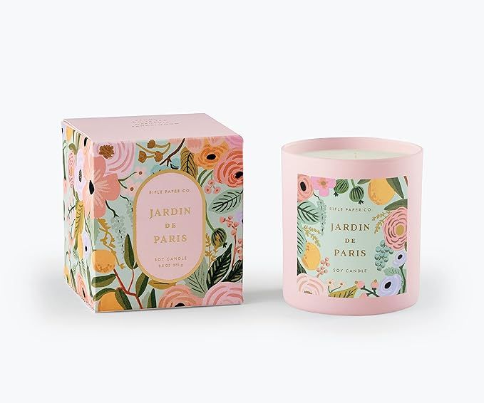 Rifle Paper Co. Jardin De Paris Candle for Festive Occasions and Gatherings with Decorative Box a... | Amazon (US)