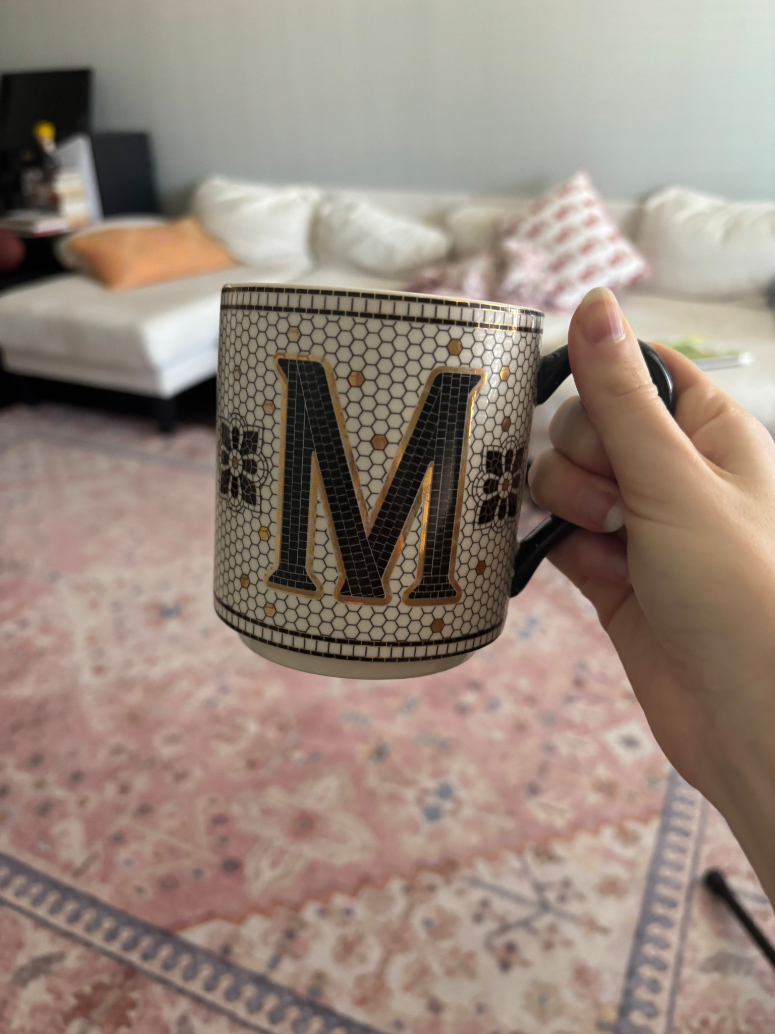 The cutest French bistro style coffee cup for cozy mornings! Anthropologie Monogram Mug ☕️ 

#LTKHome #LTKmorningroutine #LTKdayinmylife