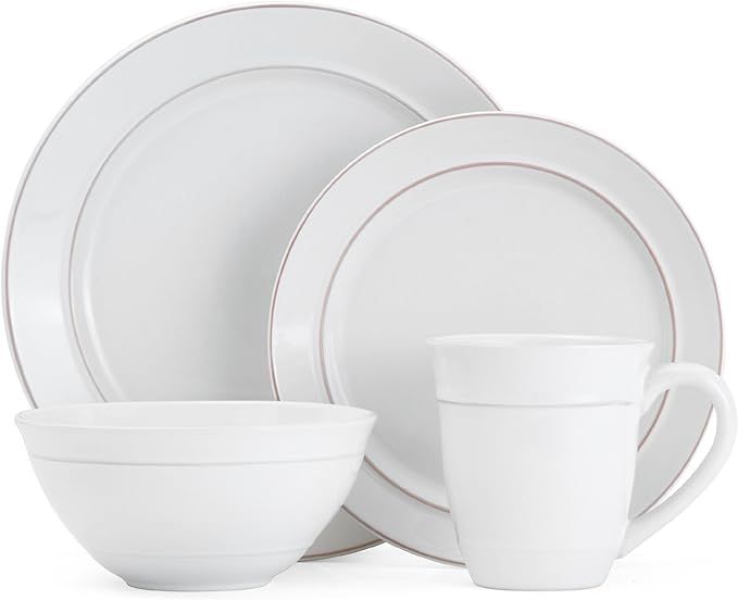 Gourmet Basics by Mikasa Aubrey 16-Piece Dinnerware Set, Service For 4 | Amazon (US)