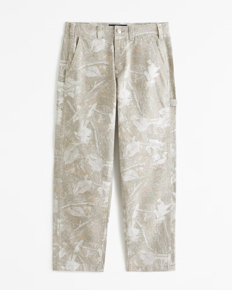 Abercrombie & Fitch Men's Loose Workwear Pant in Light Camo - Size 32 X 28 | Abercrombie & Fitch (US)