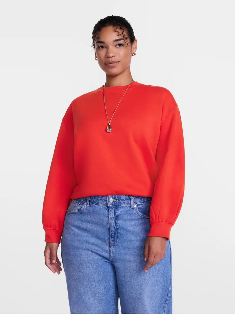 Scenario Women's and Women's Plus Crewneck Sweatshirt, Sizes XS-4X | Walmart (US)