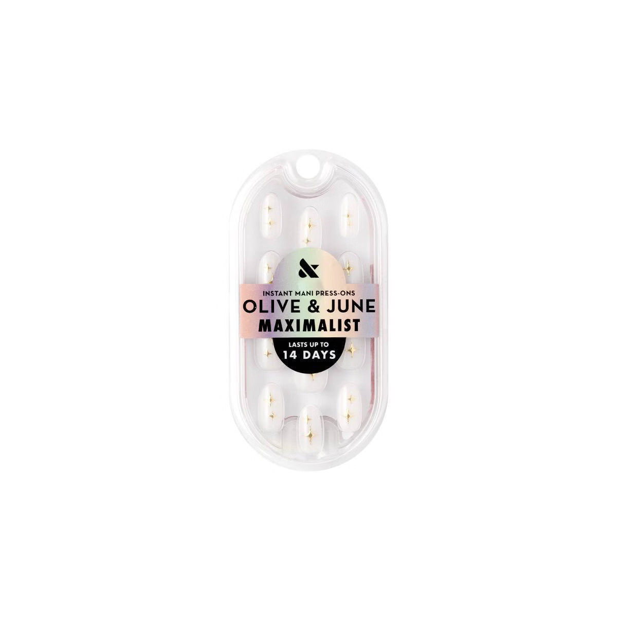 Olive & June Press-On Fake Nails - M Oval - Puffy Sparkle - 42ct | Target