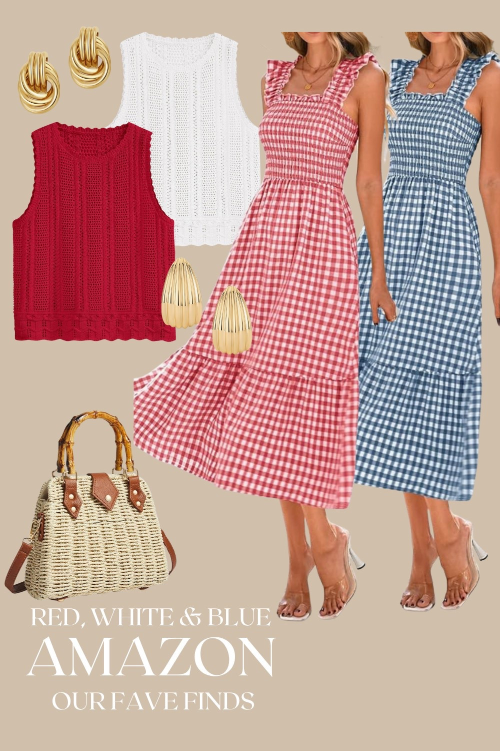 Trendy Gold Knot Earrings for Women Chunky Statement Drop Dangle Earrings Lightweight Hypoallergenic Fashion Gold Jewelry,
KIRUNDO Beach Vacation Clothes for Women Spring Summer Crochet Sweater Vest Tank Tops Cover Ups Resort Cruise Outfits 2025,
Woven Straw Handbag with Bamboo Handle, Brown Leather Trim, Crossbody Strap, Natural,
PAVOI 14K Gold Plated Chunky Vintage Earrings for Women - Trendy Textured Ribbed Knot Geometric Triangle Rope Button Seashell Wing Dangle Drop Stud Earrings Dupes,
PRETTYGARDEN Womens Summer Dress Casual Square Neck Ruffle Strap Gingham Smocked Midi Flowy A Line Beach Vacation Sun Dresses,
RUBZOOF 2 Piece Outfits for Women Lightweight Matching Lounge Sets Cap Sleeve Top and Elastic Waisted Shorts,
PRETTYGARDEN Women's Summer 2 Piece Outfits Sleeveless Matching Sets Button Down V Neck Vest Waistcoat and Pockets Shorts,
chouyatou Women's Retro Plaid Smocked Dress Spaghetti Strap Flounce Long Dress,
ANRABESS Womens Summer Sleeveless Maxi Dress Square Neck Smocked Boho Casual Ruffle Strap Flowy A-Line Long Beach Sundress,
WAYF Women's Dana Smocked Mini Dress,
Panadila Women Striped Workout Set Two Piece Outfit Tracksuit Oversized Lounge Set Top and Shorts Sets with Pockets,
USA Flag & Embroidery Premium 100% Cotton Low Profile Adjustable Baseball Dad Cap,
Rihero Women's Dressy Flat Sandals Comfortable Slip On Leather Slide Sandals,
Cicy Bell Womens Summer V Neck Vest Tops Button up Sleeveless Casual Waistcoat Business Fitted Blazer vest,
Gold Shell Drop Earrings for Women Seashell Dangle Earrings Ocean Beach Earrings Summer Jewelry Gift,
BTFBM Summer Sleeveless Blazer Vest For Women Dressy Button Down Round Neck Business Casual Outfits Work Suit Vests Tops

Follow my LTK @amazingfinders on the @shop.LTK app to view this post and get my exclusive app-only content!

#liketkit 
@shop.ltk
https://liketk.it/5f2v6

#LTKParties #LTKStyleTip #LTKWorkwear