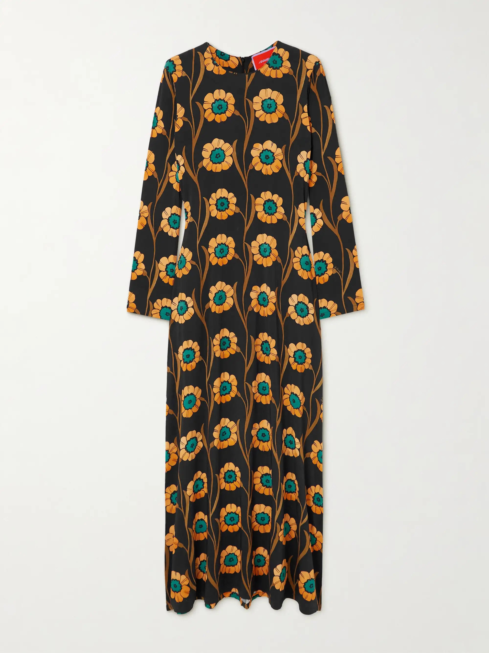 Swing floral-print crepe maxi dress | NET-A-PORTER (US)