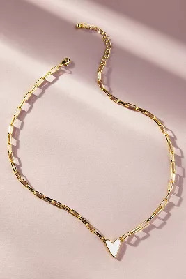 Uncommon James Enamel Heart Necklace | Anthropologie (US)