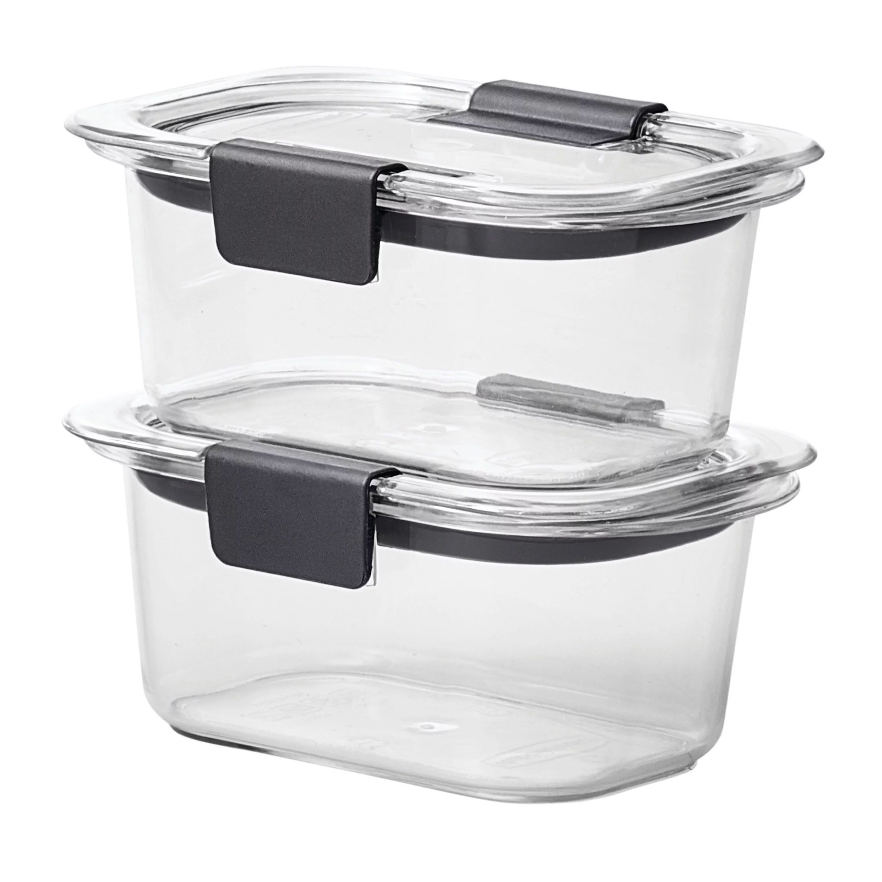 Rubbermaid Brilliance 1.3 Cup Stain-Proof Food Storage Container, Set of 2 | Walmart (US)
