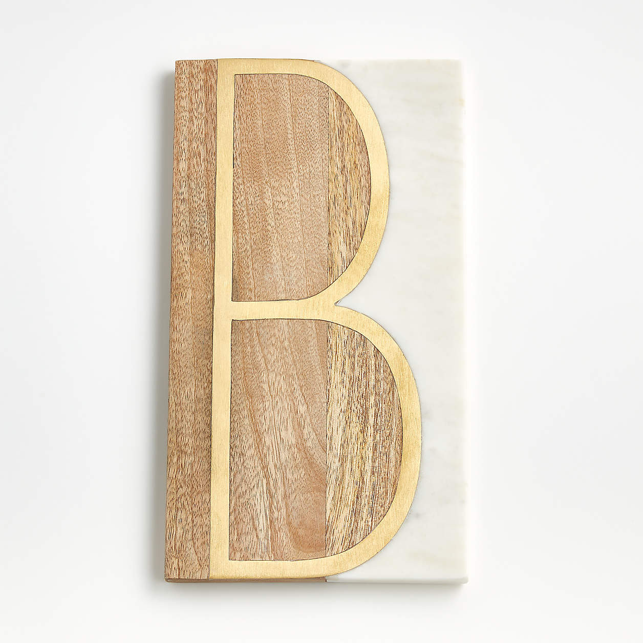 "S" Monogrammed Serving Board + Reviews | Crate & Barrel | Crate & Barrel