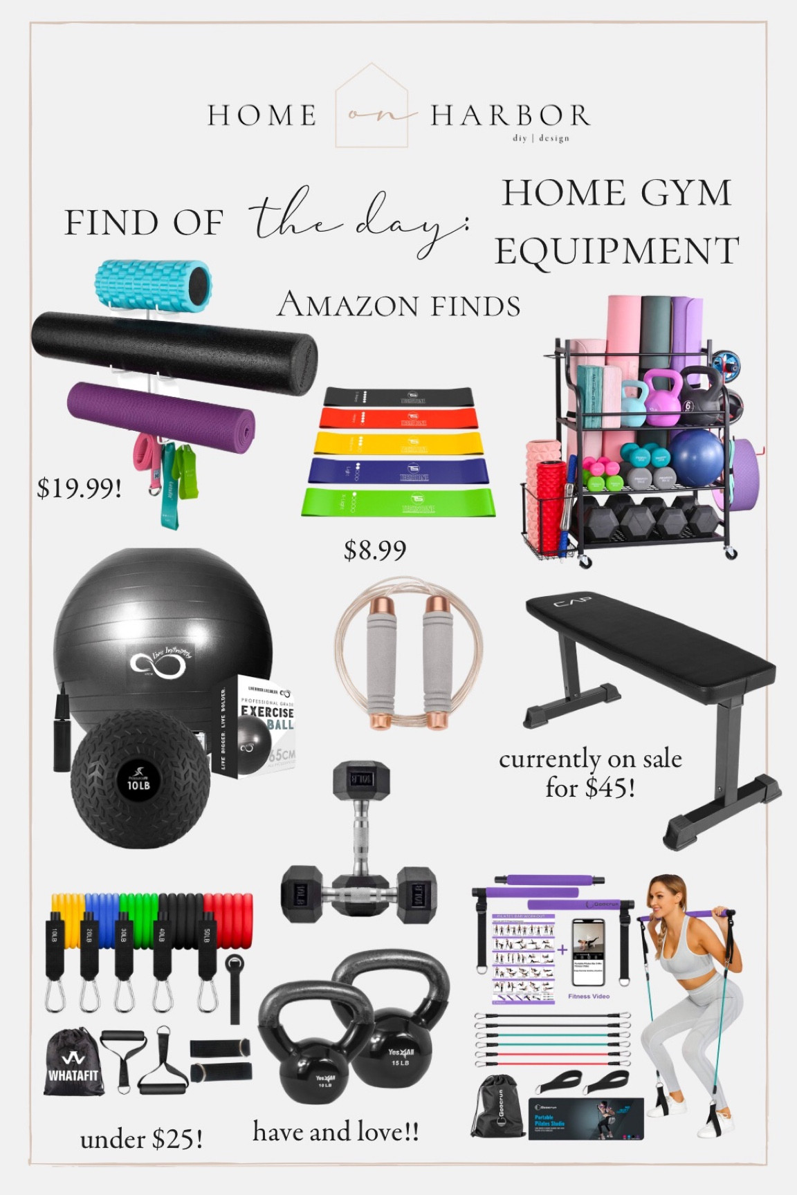 Amazon home gym finds for the new year! 

#LTKunder100 #LTKfit #LTKhome