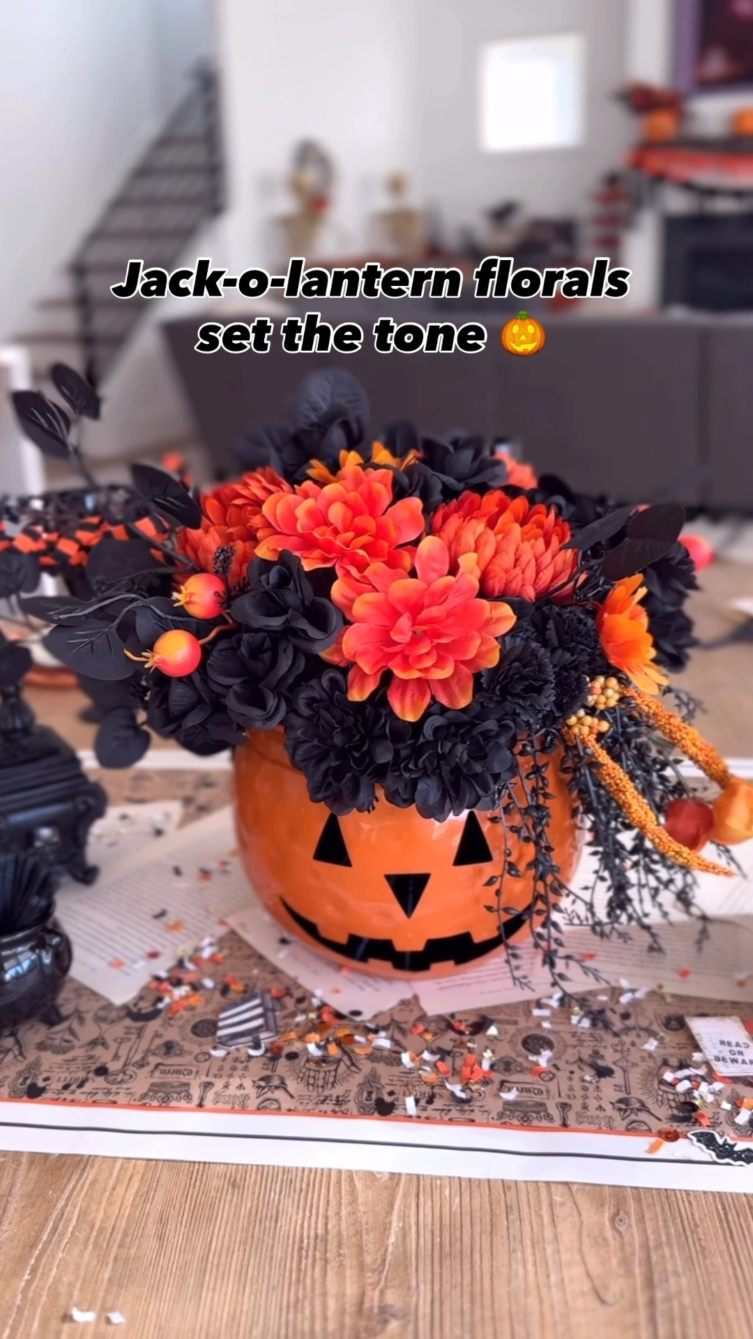 Hosting book club on Halloween? 😱 Don’t panic—here’s how to make it unforgettable. 👻📚
 
From jack-o’-lantern florals and creaking books → to spooktails, favors, and custom confetti by @festivefetti that sprinkles spooky magic ✨, plus a coffin cooler carried by skeletons 💀—every detail feels straight out of a story.
And because SPOOKY book club should be more than just snacks + discussion, there’s a DIY station where guests wrap their own Blind Date with a Book for a gift exchange 📖, along with a Kindle charm station (see this morning’s post!).
 
Hosting stress? SOLVED! #bookclub #spookybookclub #halloweenparty

#LTKSeasonal #LTKHalloween #LTKParties