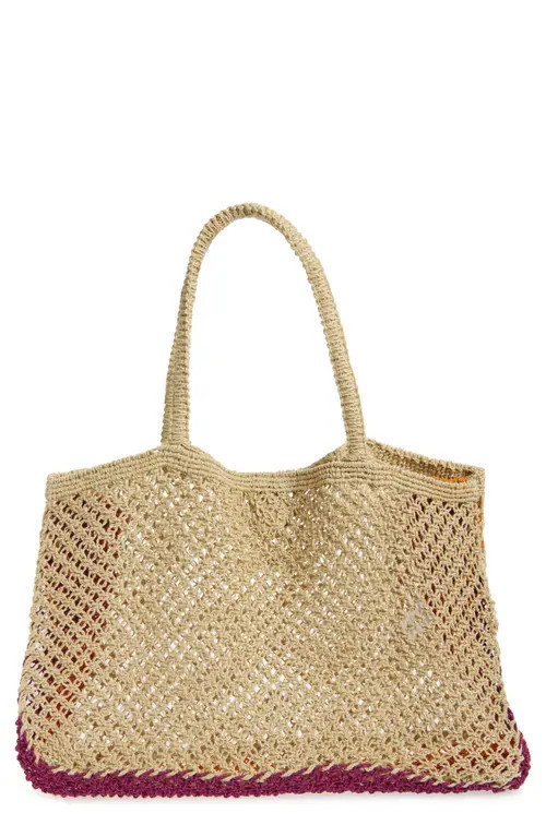 LSPACE Moonlight Woven Jute Tote in Man/Pim/Ber at Nordstrom | Nordstrom