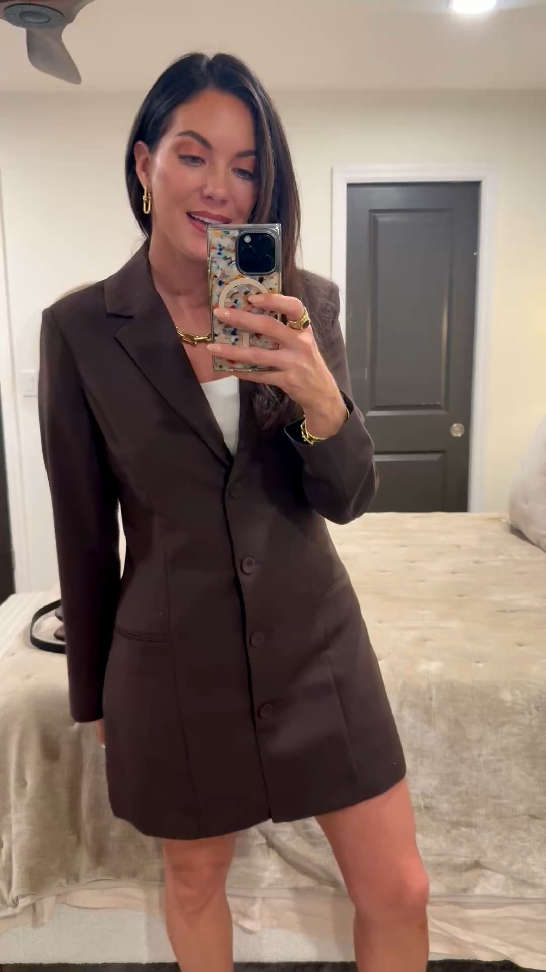 Today’s work fit 🤍 
Blazer Dress/Skort from Abercrombie 
#ootd #abercrombie 



#LTKSpringSale