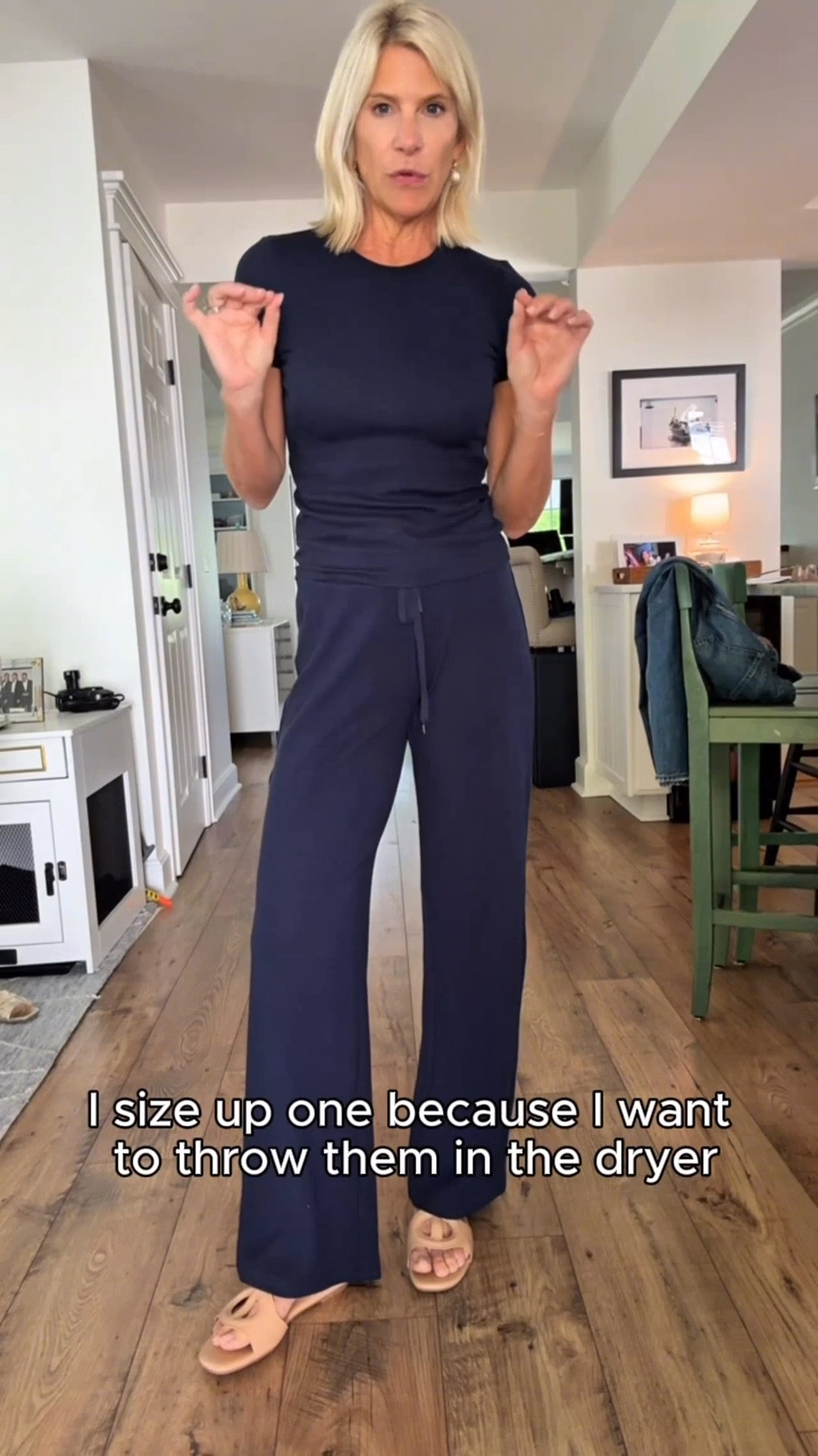 This ribbed lounge set is exactly what I want to wear at the end of the day!  I sized up in every piece, and the soft cardigan, slim pants, and comfy tee make it perfect for relaxing at home while still feeling put together.

❤️ Heart = Support my posts
📌 Save = Get sale & restock alerts
🛍️ Follow me on LTK for more effortless style.

#LTKootd #LTKSeasonal #LTKSaleAlert