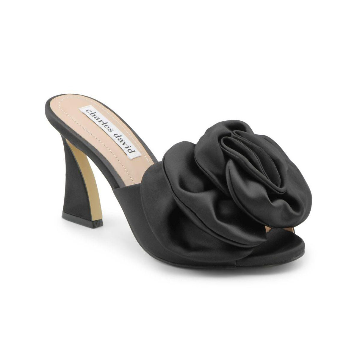 Charles David Women's Kimchi Flower Dress Heel Sandal - Black | Macy's