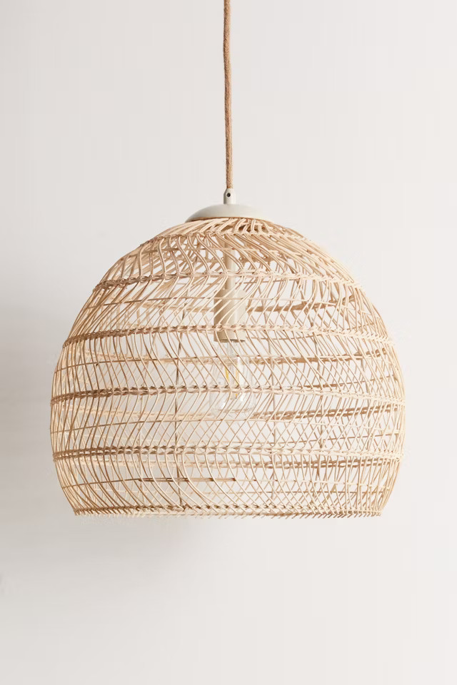 Swirling Rattan Pendant Light | Urban Outfitters (US and RoW)