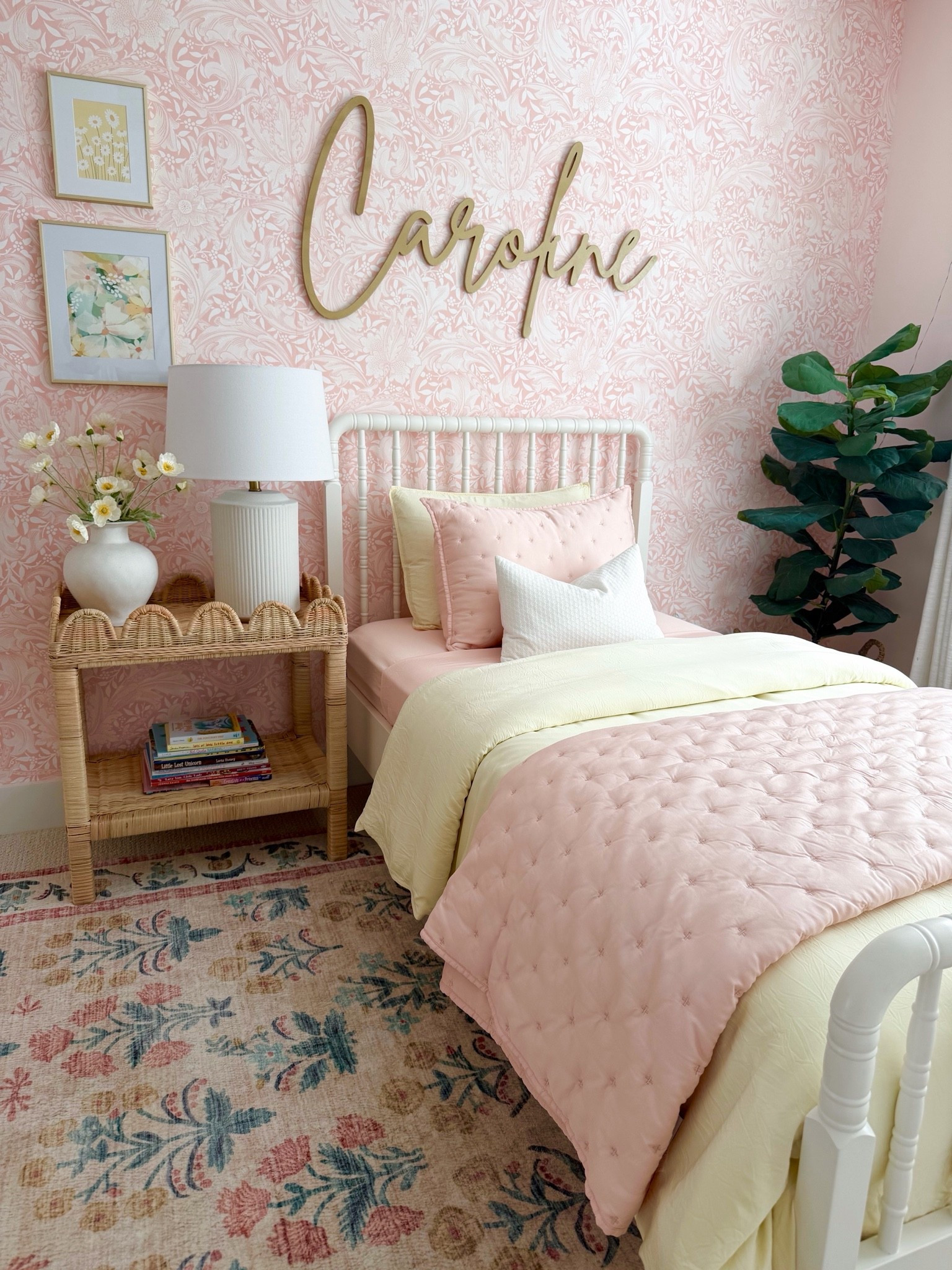 #Ad A little big girl room bedding update 🌸 We swapped in this bamboo bedding from Quince, and it’s so incredibly soft. The blush + buttery yellow combo is even prettier in person, and it makes the whole room feel extra cozy.

@Quince  #QuincePartner

#LTKHome #LTKKids #LTKmomlife