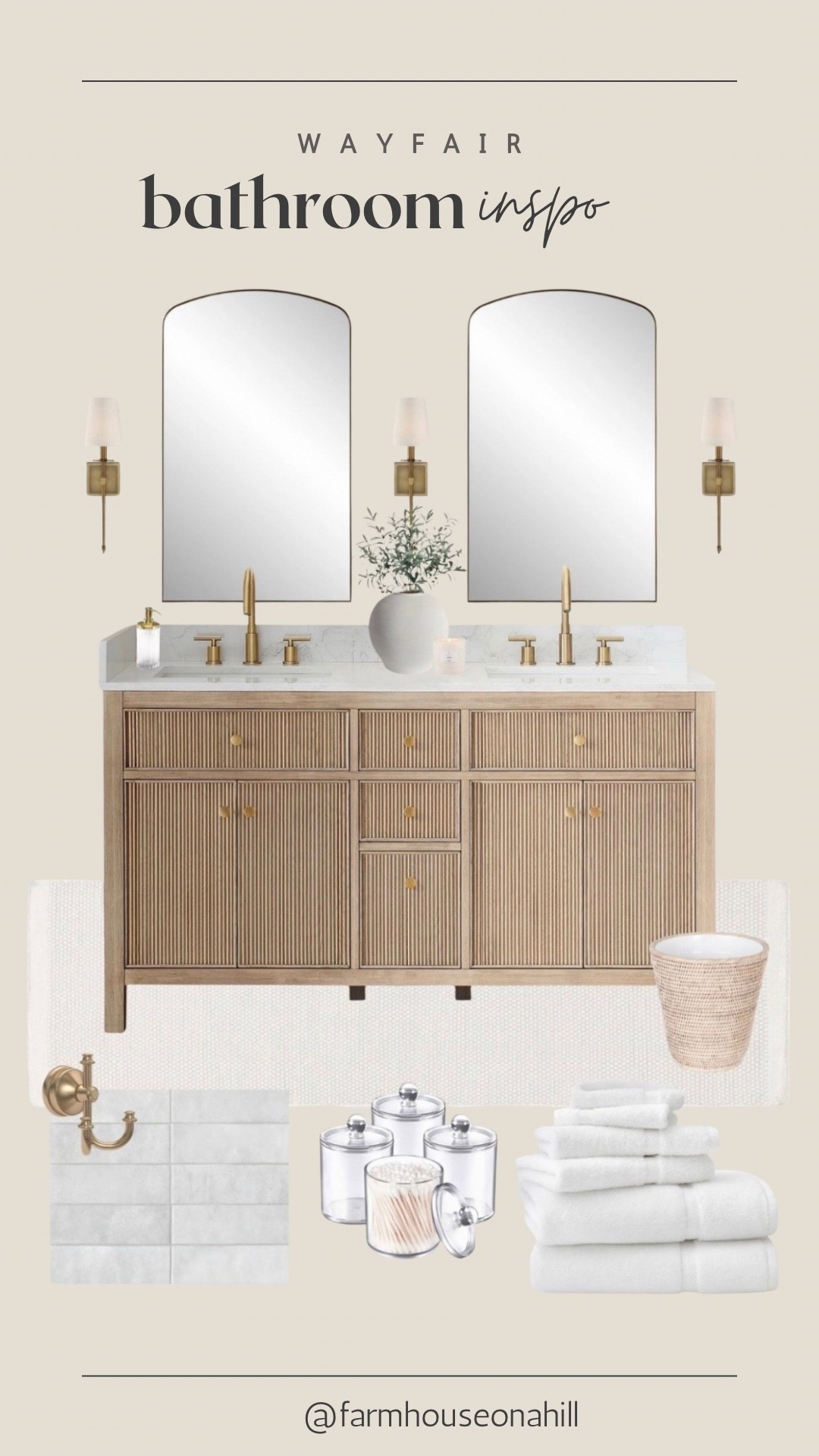 Primary bathroom inspo 

Neutral bathroom 
Home decor 

#LTKHome #LTKSeasonal