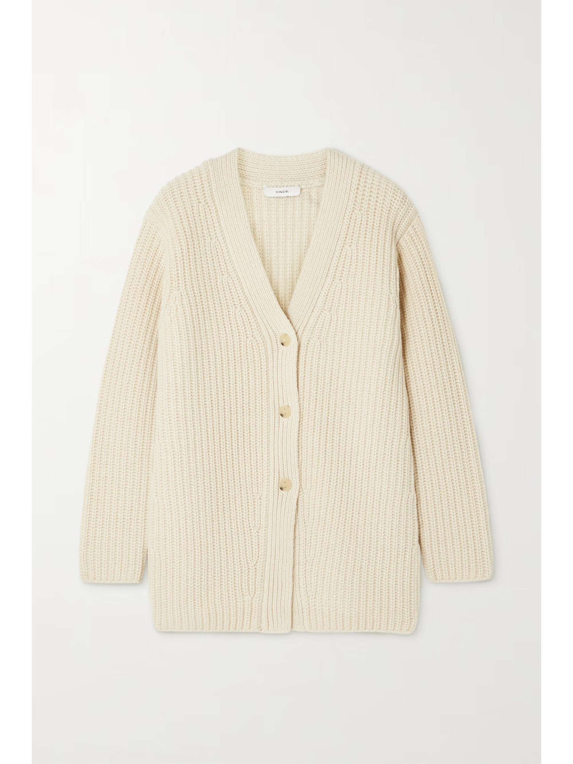 Ribbed wool and yak-blend cardigan | NET-A-PORTER (US)