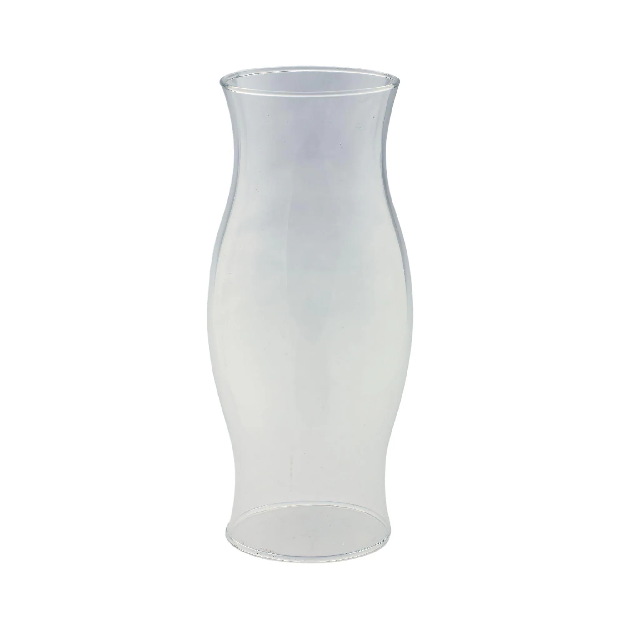 11.5" Clear Solid Glass Hurricane Candle Holder | Overstock