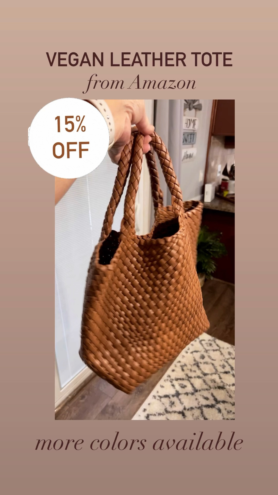 Found this adorable vegan leather woven tote 👜 on Amazon and I’m loving it. More colors available, grab it while it’s 15% off! 

Handbags, totes, purse, accessories, trending handbags, amazon fashion, Amazon finds, Amazon deals

#LTKitbag #LTKsalealert #LTKstyletip