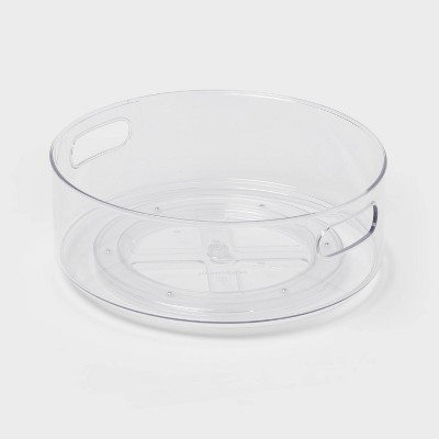 All Purpose Turntable Storage Clear - Brightroom™: PETG Utility Bin, 12"x12", 486 Volume, Spot Clean | Target