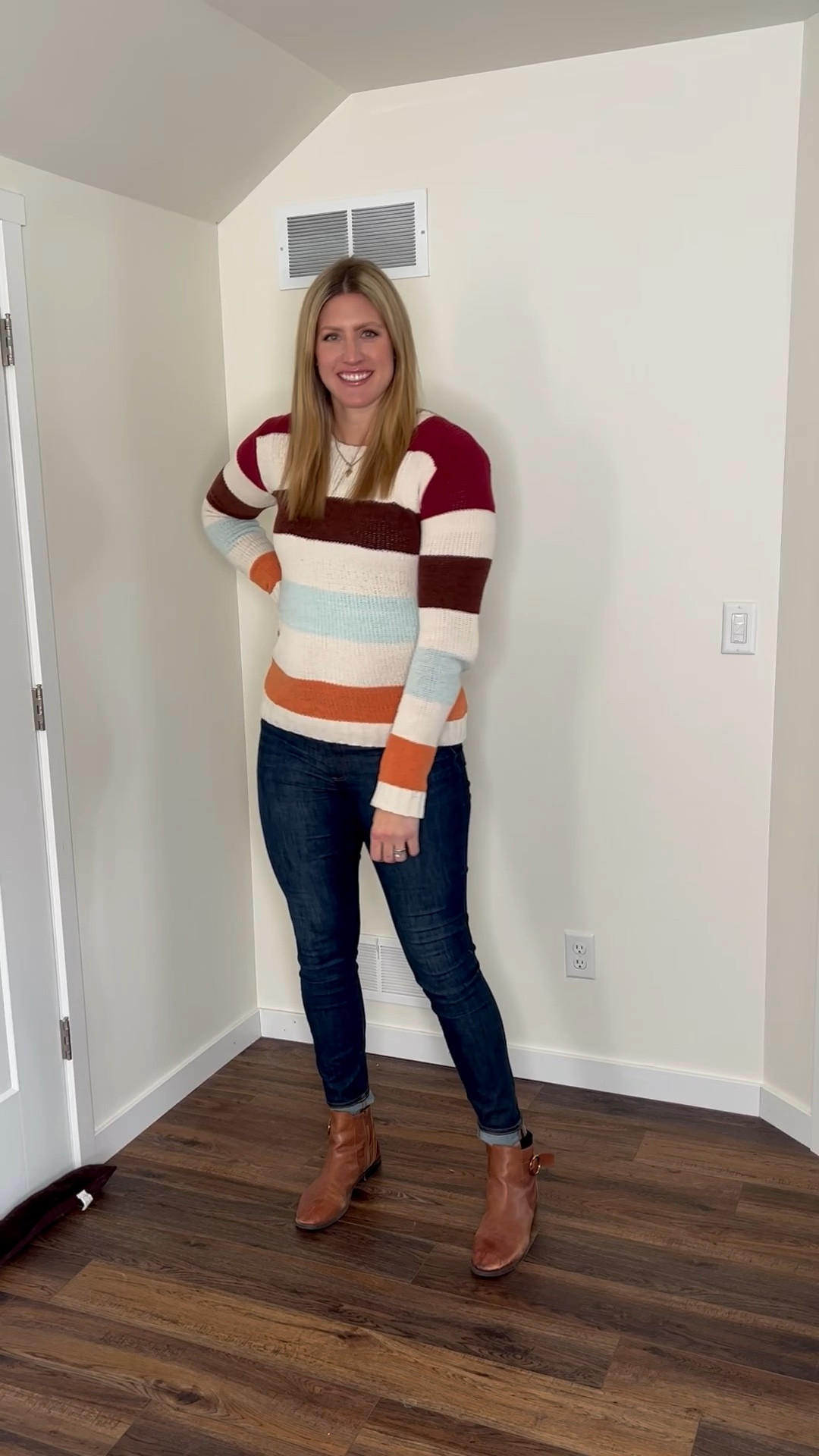 Use code Grand for 40% off the elastic waist jeggings! 34” inseam in tall and work really well during pregnancy! 

#LTKunder100 #LTKsalealert #LTKbump