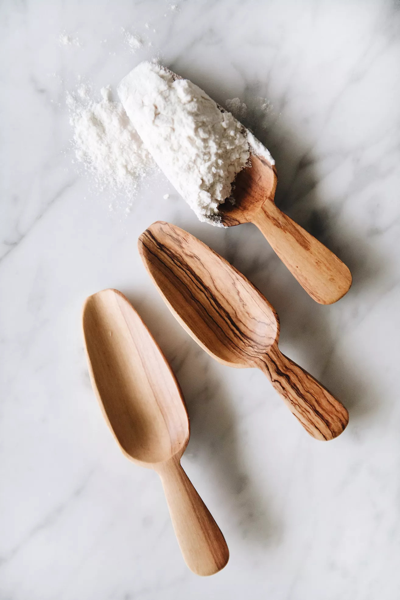 Roan Iris Wild Olive Wood Bin Scoop Set | Anthropologie (US)
