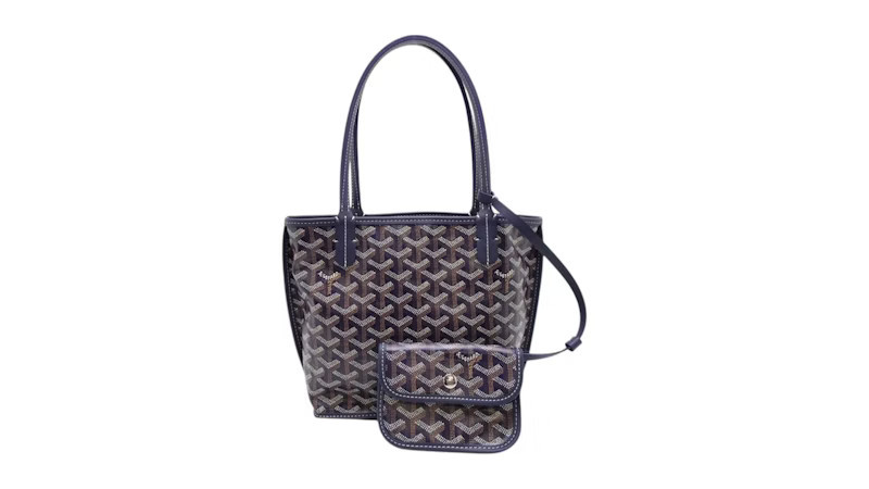 Women's Goyard Anjou Tote Mini in Navy Blue | StockX
