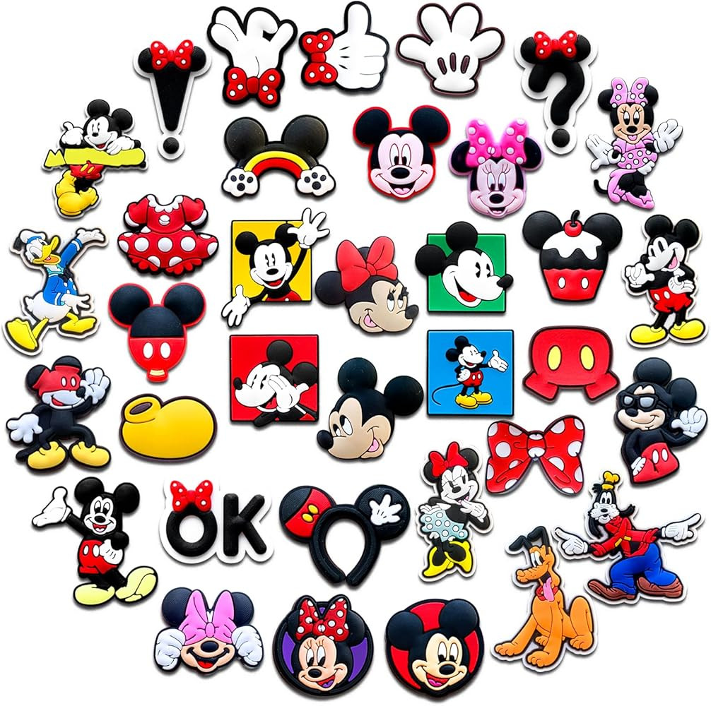 20 35 Cartoon Shoe Charms for Clog Different Matching Sandals Wristbands Bracelets, Cute Charms f... | Amazon (US)