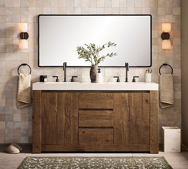 Rockport 60"-72" Double Sink Vanity | Pottery Barn (US)